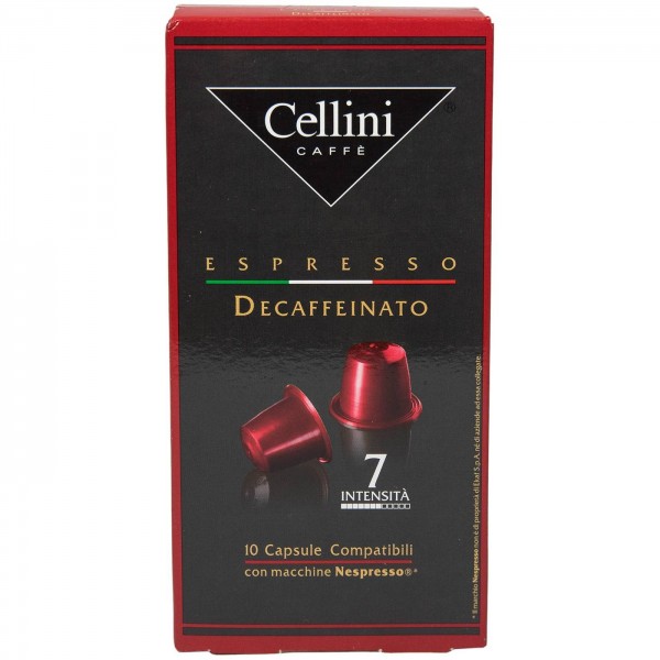 Καφές CELLINI espresso decaf σε κάψουλες (10x5γρ)