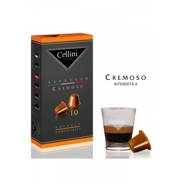 Καφές CELLINI espresso cremoso σε κάψουλες (10x5γρ)