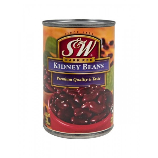 Κονσέρβα S&W φασόλια κόκκινα kidney beans (432g)